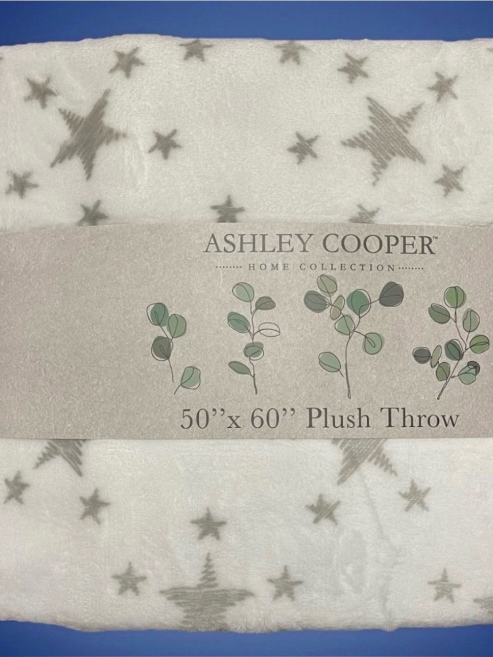 Ashley Cooper Home Collection 50" x 60" Plush Throw - Stars